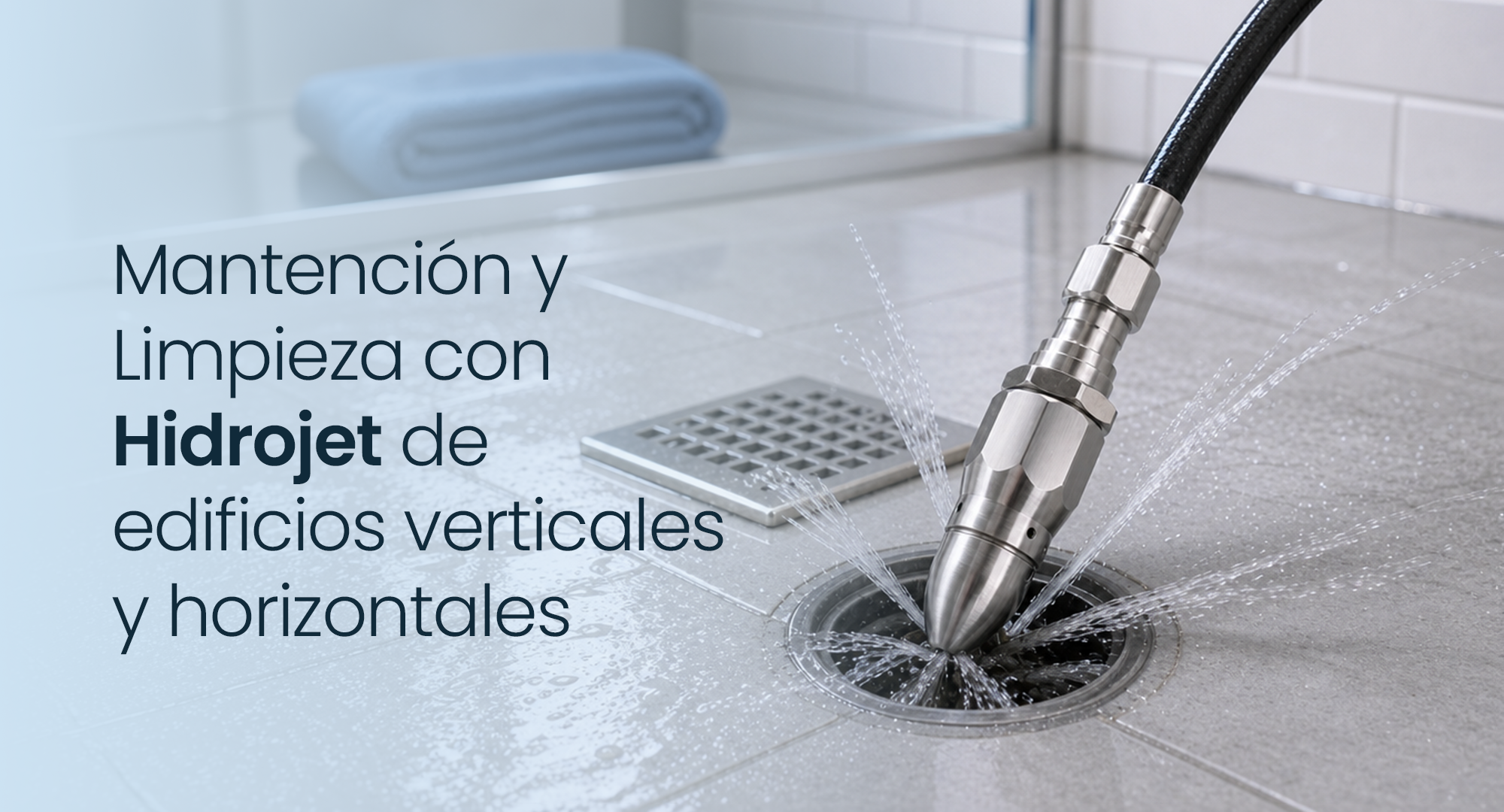 Mantención y limpieza con Hidrojet de edificios verticales y horizontales